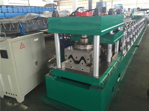 highway guardrail making machine