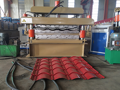 steel tile forming machine