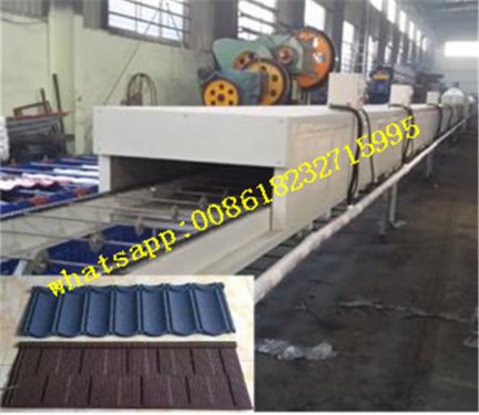 stone coated roof panel produce line